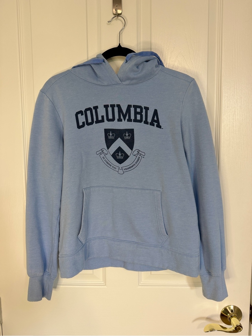 Columbia Light Blue Logo Hoodie Sweatshirt
